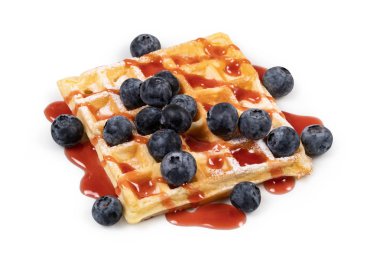 Çilekli Viyana waffleları