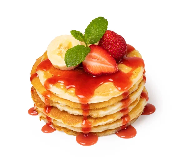 Pancakes with fresh berry — Stock Photo, Image