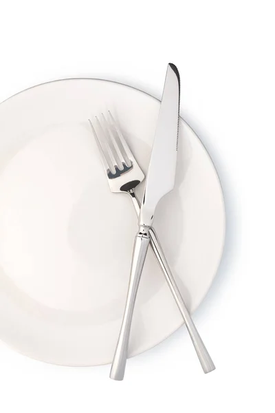 Plate and cutlery — Stock Photo, Image