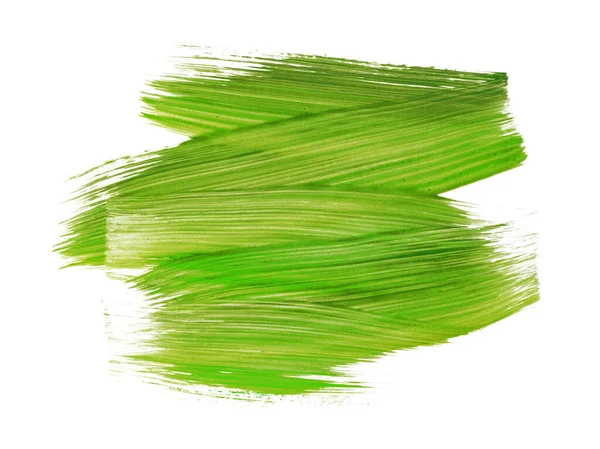 Textura pincel pintura verde — Fotografia de Stock