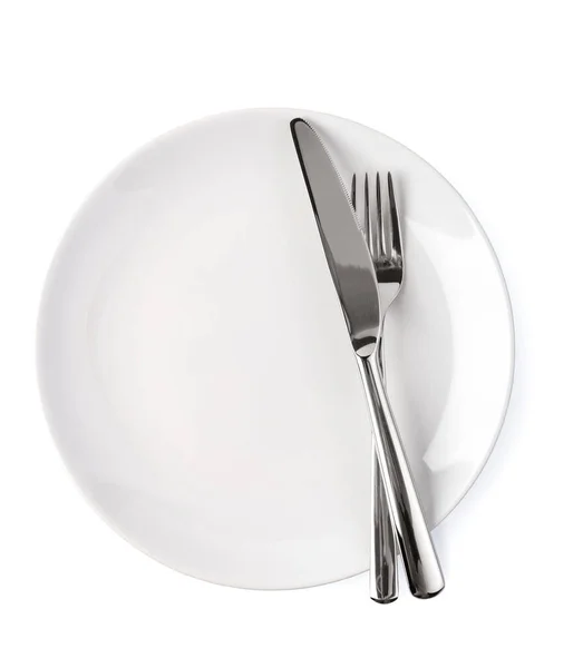 Plate and cutlery — Stock Photo, Image