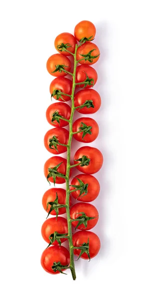 Tomater Körsbär Gren Isolerad Vit Bakgrund — Stockfoto