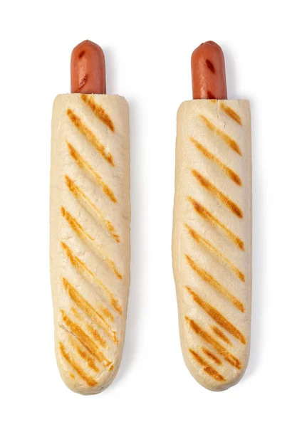 Hot Dog Francese Isolato Sfondo Bianco — Foto Stock