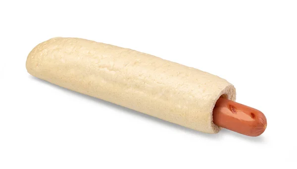 Hot Dog Français Isolé Sur Fond Blanc — Photo
