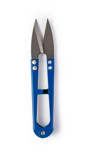 Nożyczki Przycinania Żyłki Połowowej Izolowane Białym Tle — Zdjęcie stockowe