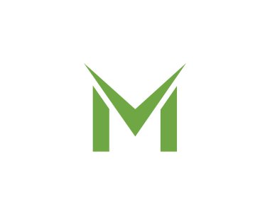 M harfi logo vektör