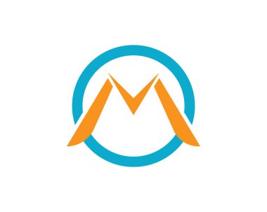 M harfi logo vectortemplate