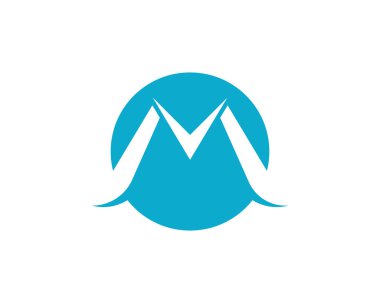 M harfi logo vectortemplate