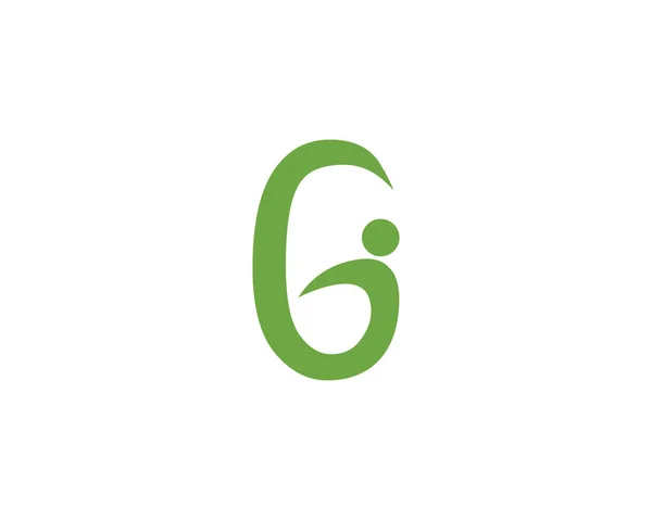 G文字ロゴベクトルテンプレート — ストックベクタ