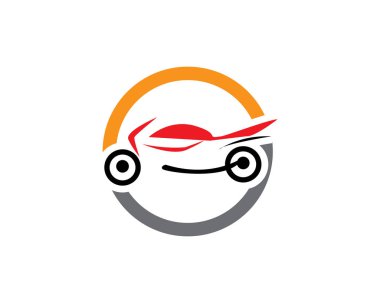 Motosiklet logo vektör şablonu