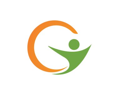 G harfi simgesi logo vektör şablonu