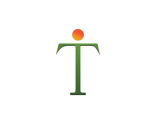 Lettera Icona Logo Modello Vettoriale — Vettoriale Stock
