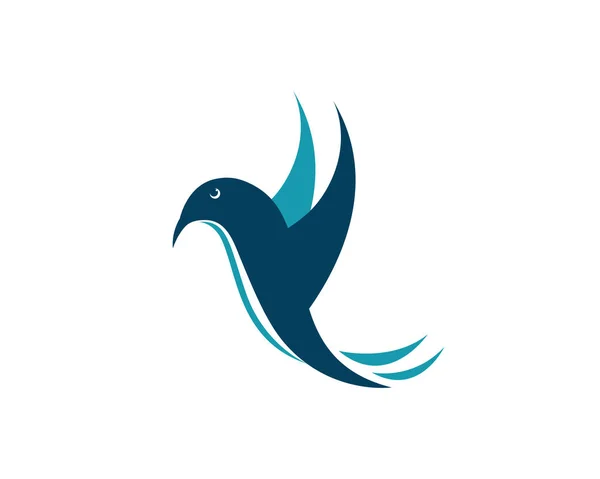 Vogelflügel Symbol Logo Vektor — Stockvektor