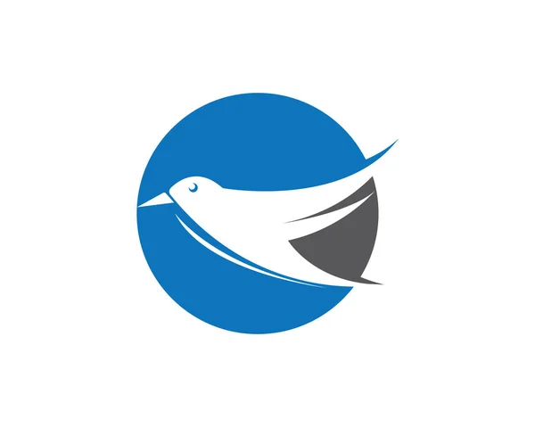 Fågelvingar Ikon Logotyp Vektor — Stock vektor