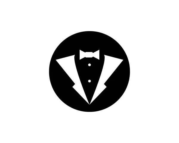 Tuxedo Ikona Logo Projekt Wektor — Wektor stockowy