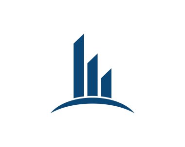 İş finans logosu - vektör konsepti çizimi