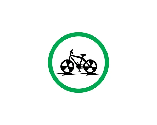 Icono Bicicleta Logo Plantilla — Vector de stock