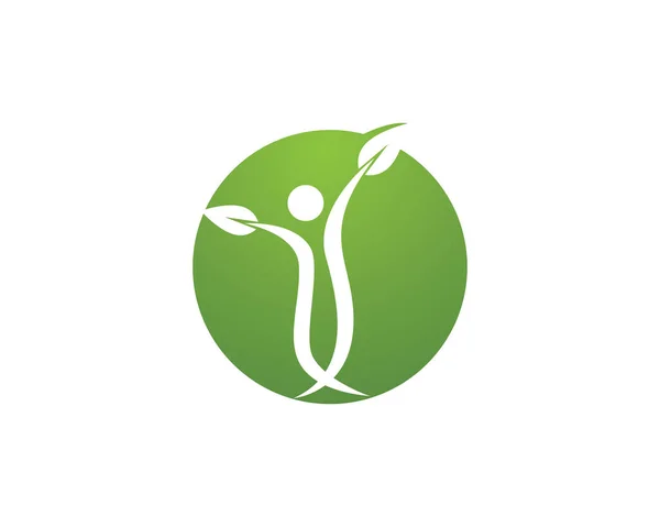 Health Life Icon Logo Template Vector — Stock Vector