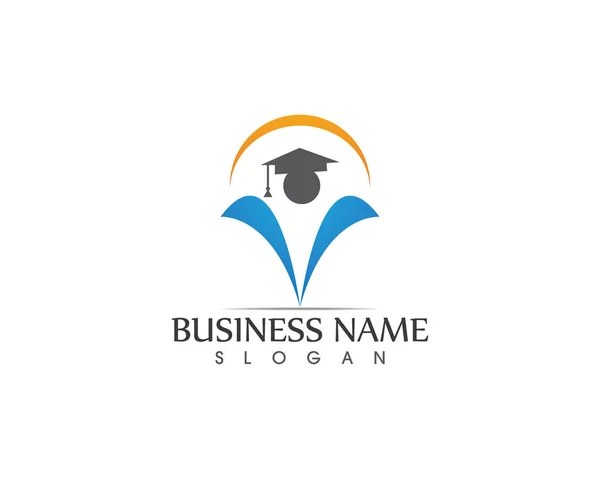 Modello Logo Persone Educative — Vettoriale Stock