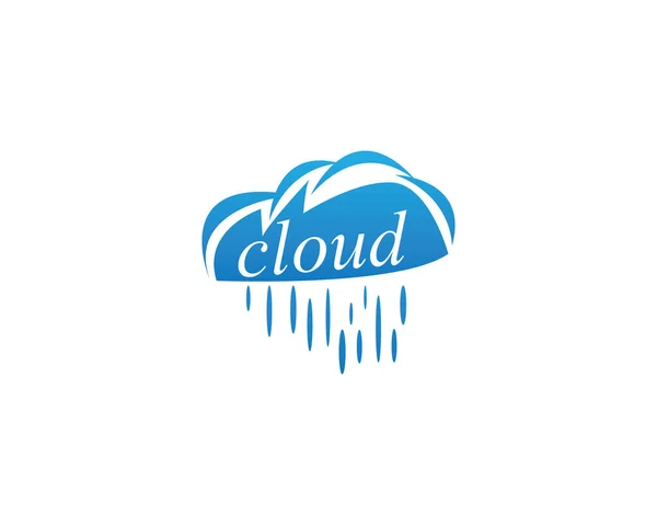 Cloud Icon Vector Template — Stock Vector