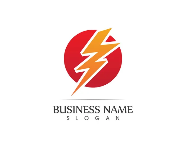 Lightning Flash Pictogram Sjabloon — Stockvector