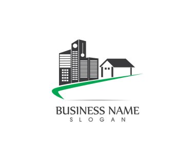 Real estate and building home logo vector clipart