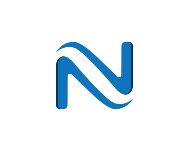 N Harfi Logo Şablonu