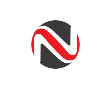 N Harfi Logo Şablonu