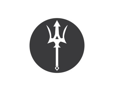 Sihirli mızrak logosu şablonu