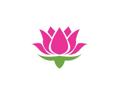 Lotus çiçek simge vektör tasarım