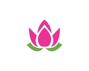 Lotus çiçek simge vektör tasarım