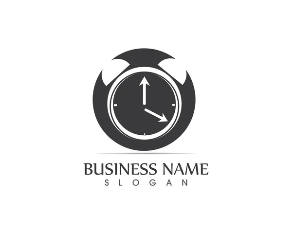 Ícone Relógio Vetor Símbolo — Vetor de Stock