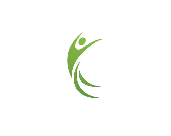 Wzór Logo Postaci Ludzkiej — Wektor stockowy