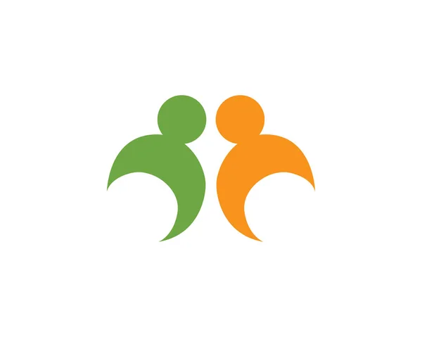 Samhällsvård Logotyp Vektor — Stock vektor