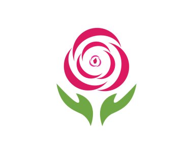Çiçek güzelliği logo vektör şablonu