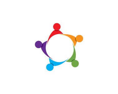 Topluluk insanları logo vektörü