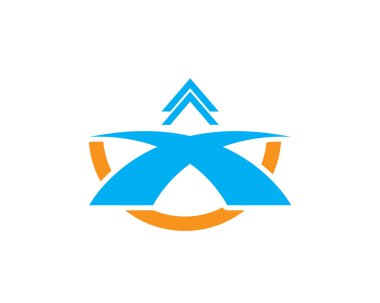 İş finans simgesi logo tasarım vektörü