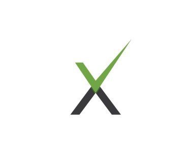 X harfi simgesi ve simgesi