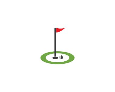 Golf simge vektör şablonu