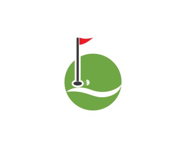 Golf simge vektör şablonu