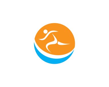 İnsan karakter logo şablonu