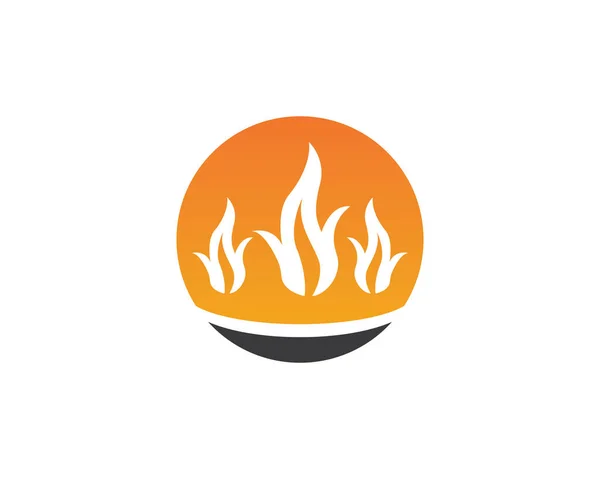 Feuer Flamme Industrie Logo Vektor — Stockvektor
