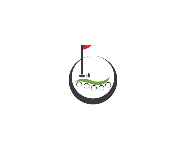 Golf Icon Vektorvorlage — Stockvektor