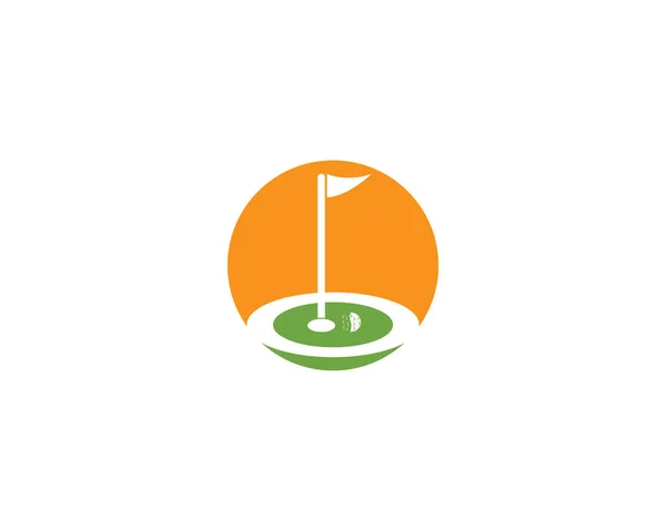 Icono Golf Vector Plantilla — Vector de stock