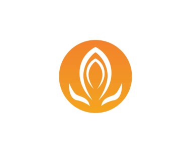 Alev logosu tasarım vektörü