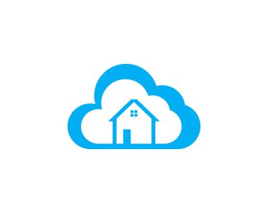 Bulut simgesi logo vektörü