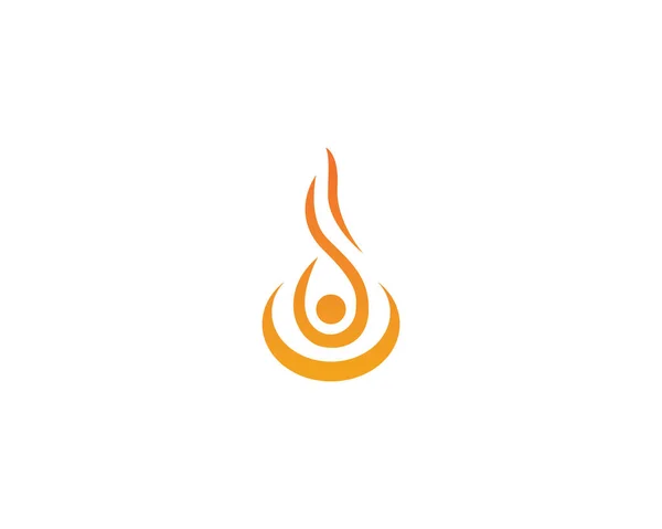 Feuer Flamme Logo Vektor — Stockvektor
