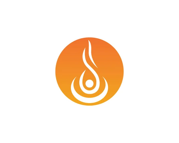 Feuer Flamme Logo Design Vektor — Stockvektor