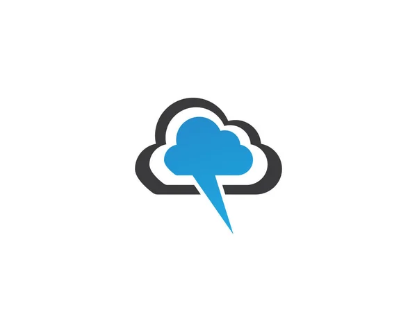 Wektor Logo Chmury — Wektor stockowy
