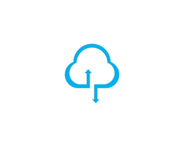 雲のアイコンのロゴベクトル — ストックベクタ
